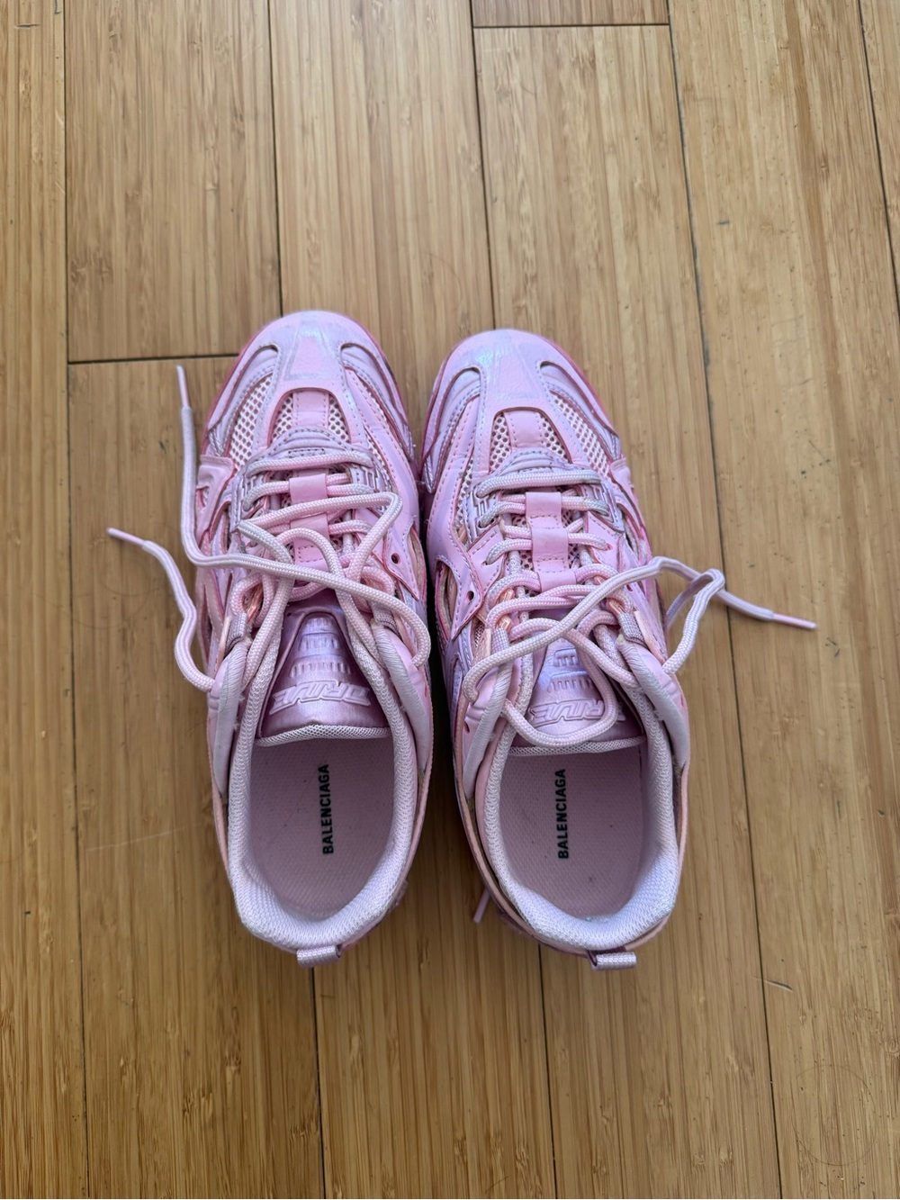 Balenciaga Pastel Pink Drive Sneakers - Picture 6 of 7
